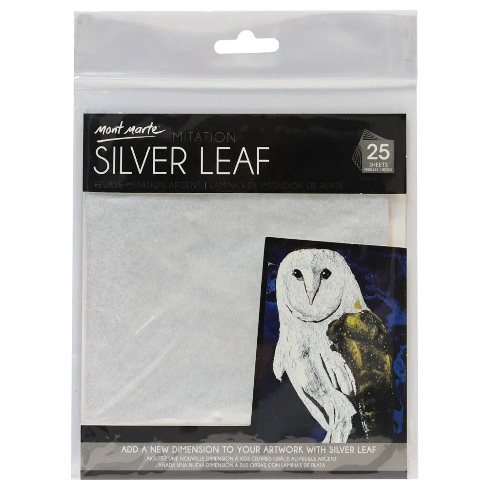 Silver Mont Marte Leaf Paper 14 x 14cm 25 Sheet at Best Prices at Best Price in Pakistan. Best Art Supplies, Office & Stationery Store. ✓ Free Delivery ✓ Cash on Delivery ✓ Deals
