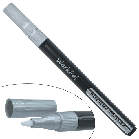 Workpal Metallic Marker Pen - Fine Point Nib Double Head Marker 1 Pc