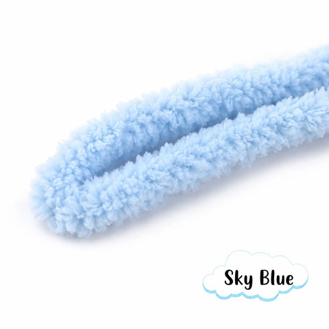 Premium wool Pipe Cleaner Plain Jumbo Coral Fleece Material Pipe Cleaners Chenille Stems Pipe Cleaner l Pack of 1 contains 1 meter length
