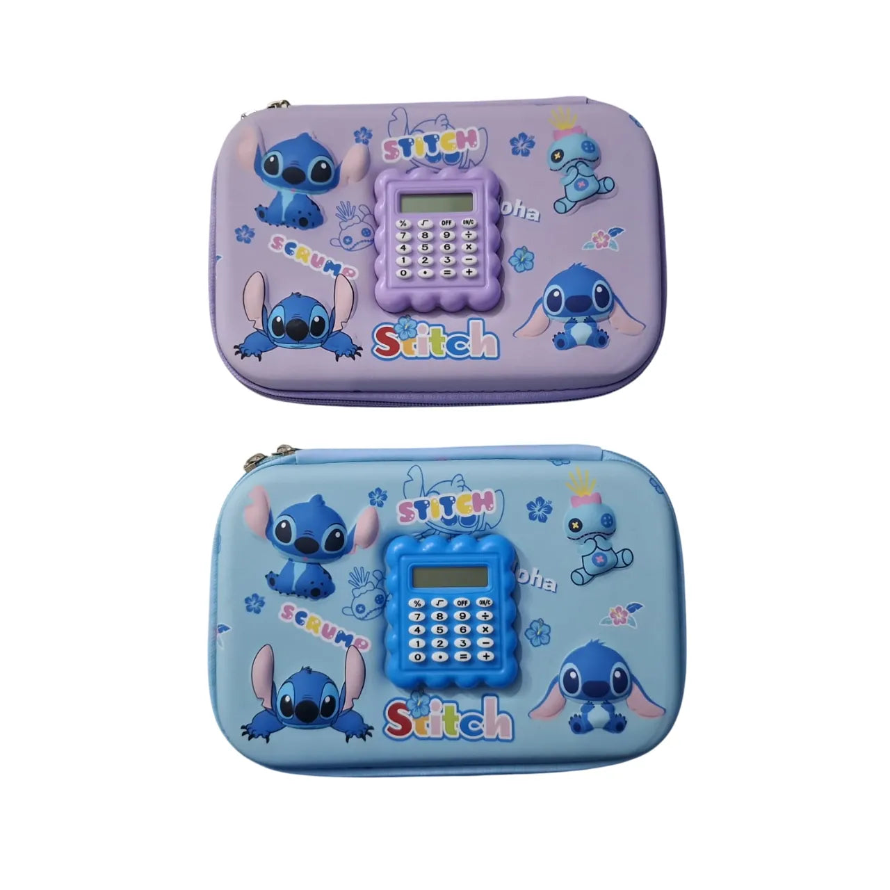 Transform homework into an adventure with the Stitch 3D Embossed Pencil Case! Featuring a calculator and roomy design, it's perfect for school and travel.