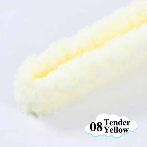 Premium wool Pipe Cleaner Plain Jumbo Coral Fleece Material Pipe Cleaners Chenille Stems Pipe Cleaner l Pack of 1 contains 1 meter length