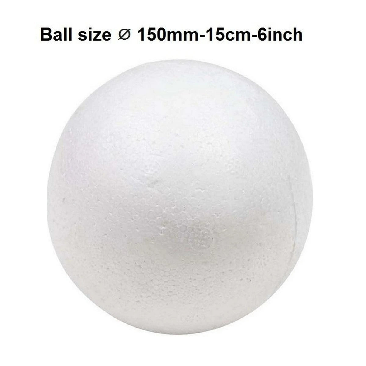 Buy Thermocol (Thermopol) Balls size 15 cms dia at Best Art Supplies & Stationery Store. Check Price and Buy Online. ✓ Free Shipping ✓ Cash on Delivery