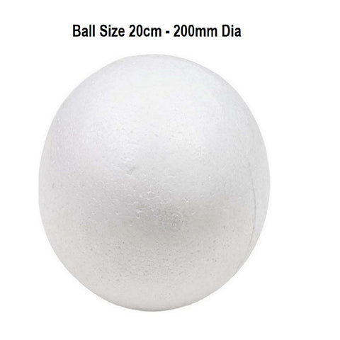 Shop 20 cm Thermocol balls online at qasimstationers.pk. Enjoy competitive prices and fast delivery for all your crafting and decoration needs.