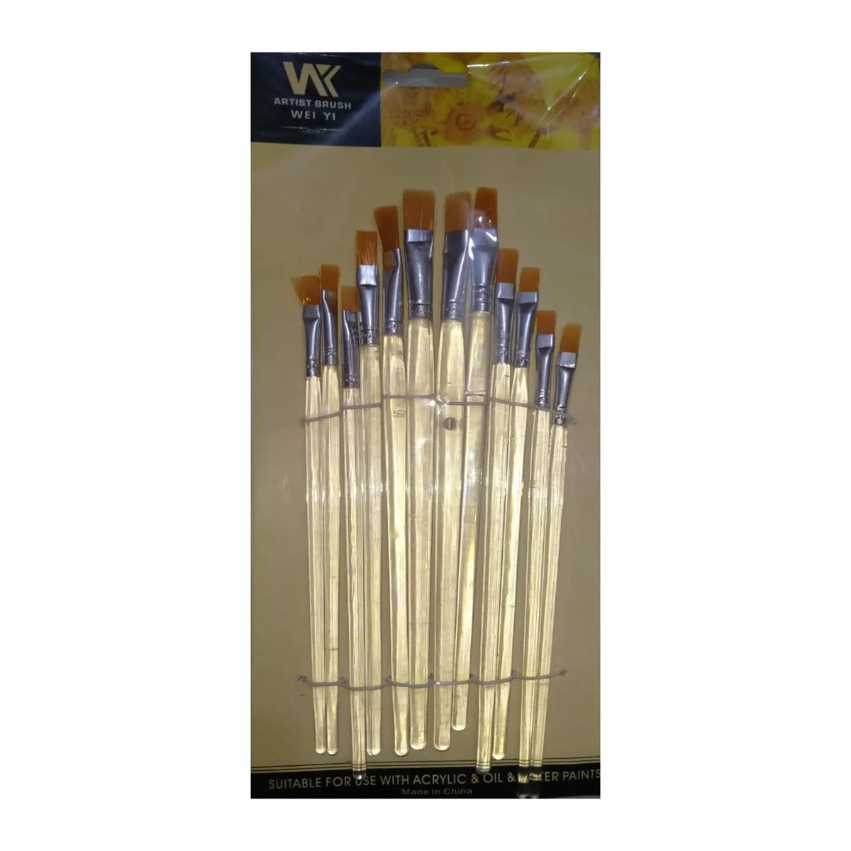 Buy Transparent Stick Flat Paint Brush - Pack Of 12 at Best Price in Pakistan. Best Art Supplies, Office & Stationery Store. ✓Free Delivery ✓Cash on Delivery ✓Deals