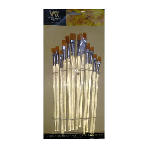 Buy Transparent Stick Flat Paint Brush - Pack Of 12 at Best Price in Pakistan. Best Art Supplies, Office & Stationery Store. ✓Free Delivery ✓Cash on Delivery ✓Deals
