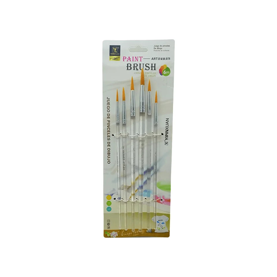 Transparent Stick Round Paint Brush - Pack Of 6 at Best Price in Pakistan. Best Art Supplies, Office & Stationery Store. ✓Free Delivery ✓Cash on Delivery ✓Deals