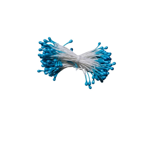 100 Pcs Mini Flower Stamens Artificial Pearl Pistil Double Heads DIY Floral Craft For Wedding Decor Needlework Scrapbooking