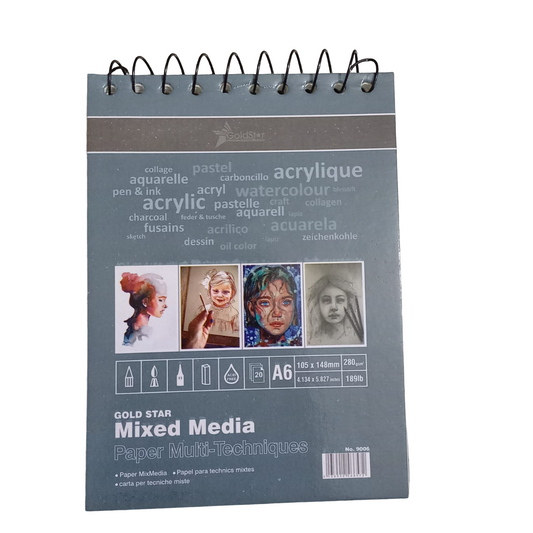 Gold Star Mix Media Pad A6