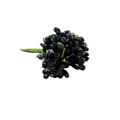 Artificial Fancy Flowers Stamens for Wedding Party, Wreath, Tiara, Jewelry Making, 12 Pollen Bunch