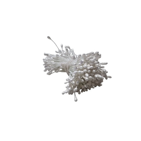 Mini Flower Stamens Artificial Pearl Pistil Double Heads DIY Floral Craft For Wedding Decor Needlework Scrapbooking