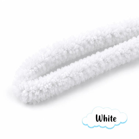 Premium wool Pipe Cleaner Plain Jumbo Coral Fleece Material Pipe Cleaners Chenille Stems Pipe Cleaner l Pack of 1 contains 1 meter length