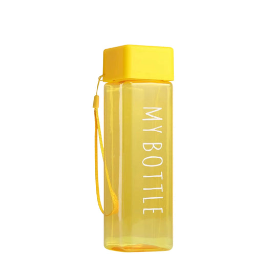 My Bottle Transparent Drinking Water Bottle New Square Clear And Frosted Plastic Water Bottle With Lope