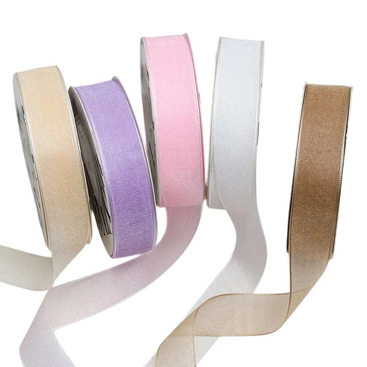 Gift Wrapping Ribbon Fabric 25mm x 25 yard