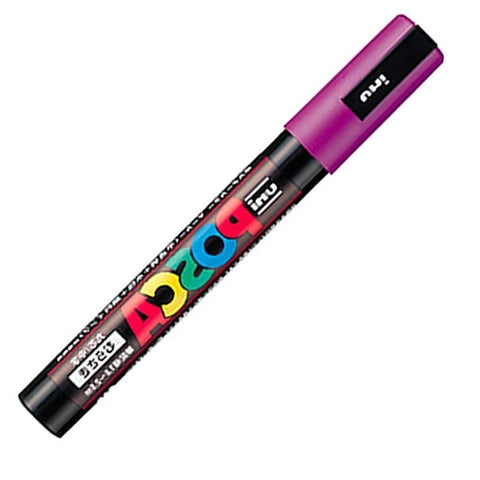 Uni Posca Marker PC-1M Acrylic Waterproof Permanent Graffiti Paint Pen for Rock Mug Ceramic Glass Wood Fabric Painting Supplies