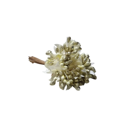 Artificial Fancy Flowers Stamens for Wedding Party, Wreath, Tiara, Jewelry Making, 12 Pollen Bunch
